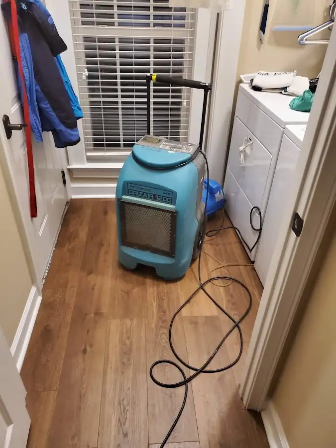 Commercial dehumidifier deployed for Flood Damage Cleanup in Dubuque